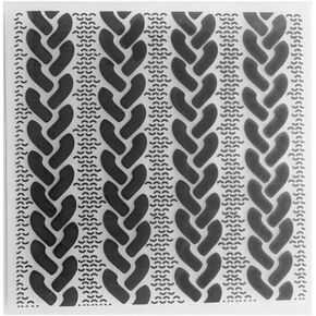 PUPUZAO Plastic Embossing Folder (6 inches x 6 inches | Thick Ropes Pattern) Paper Crafts Plastic Textured Impressions for Card Making Scrapbooking in Kuwait