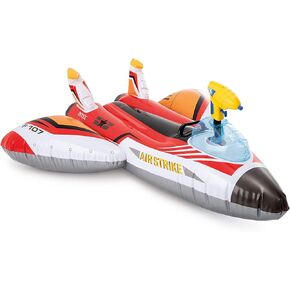 Intex Water Gun Plane Ride-On, 46in x 46in, for Ages 3+, 1 Float, Color May Vary in Kuwait