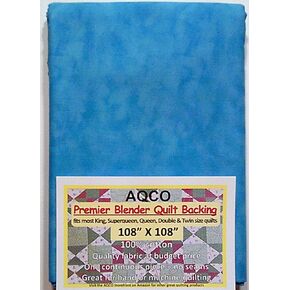دعم اللحاف الممتاز، King، بدون خياطة، خلاط سكوبا أزرق، 108 بوصة × 108 بوصة، من AQCO in Kuwait