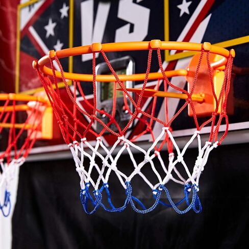 Lancaster 2 Player Junior Indoor Arcade Basketball Dual Hoop Shooting Rec Room Game Set with 4 Basketballs, Air Pump, and LED Scoreboard in Saudi Arabia