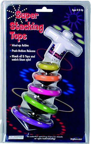 Toysmith Super Stacking Tops Kit, For Boys & Girls Ages 3+ in Saudi Arabia
