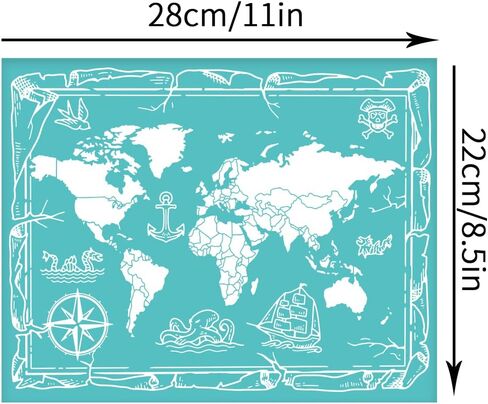 OLYCRAFT 2 قطعة 8.6 × 11 بوصة استنسل طباعة الشاشة الحريرية ذاتية اللصق استنسل الشاشة الحريرية قابل لإعادة الاستخدام وقابل للغسل استنسل نقل شبكي للرسم على القمصان الخشبية وحقائب ديكور المنزل in Kuwait