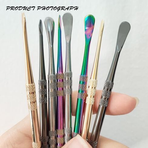 8 قطع أداة نحت الشمع، VEINARDYL 4.8 بوصة من الفولاذ المقاوم للصدأ ملعقة النحت أداة كشط الشمع مجموعة أدوات نحت الطين in Kuwait
