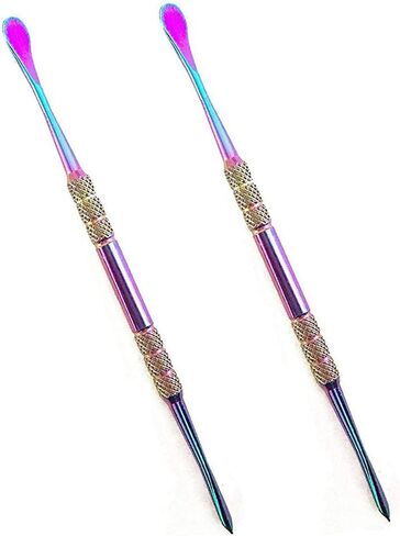 Feisuo 2 Pack 4.75 inches Rainbow Wax Scrape Carving Tool Stainless Steel - Major Key to Success in Saudi Arabia