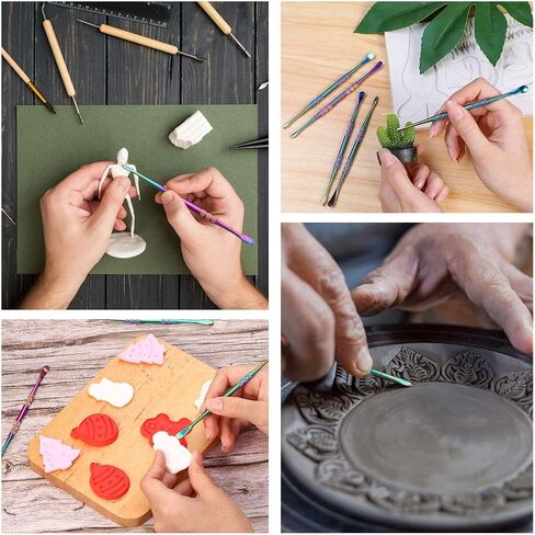 12 عبوة من أدوات نحت الشمع من الفولاذ المقاوم للصدأ لنحت الشمع، عصا شمع قوس قزح، طقم اكسسوارات ملاعق الشمع المعدنية 12 سم (فضي + قوس قزح + ذهبي) in Kuwait