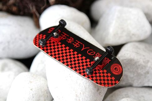 سكال فينغربوردز لوح تزلج صغير احترافي احترافي باصدار ياباني احمر 34 ملم من 5 طبقات مع عجلات تحمل سي ان سي in Kuwait