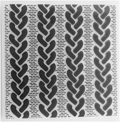 PUPUZAO Plastic Embossing Folder (6 inches x 6 inches | Thick Ropes Pattern) Paper Crafts Plastic Textured Impressions for Card Making Scrapbooking in Kuwait