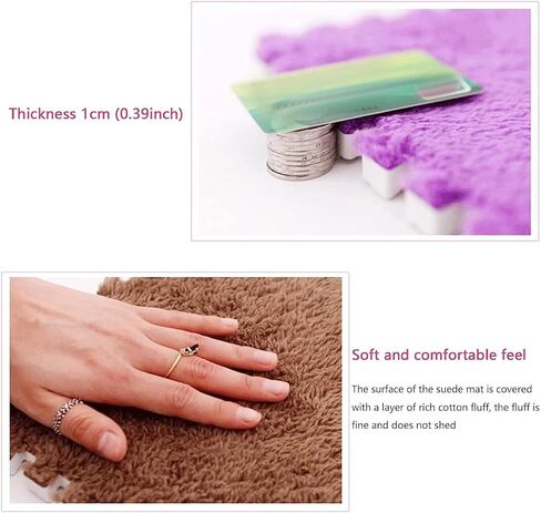 11.81 بوصة بطانية تلميع السجاد الألوان المخملية البوليستر ديكور مربع صديقة للبيئة السجاد في 12 لون 12 قطعة in Kuwait