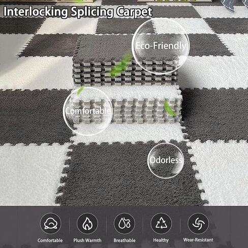 11.81 بوصة بطانية تلميع السجاد الألوان المخملية البوليستر ديكور مربع صديقة للبيئة السجاد في 12 لون 12 قطعة in Kuwait