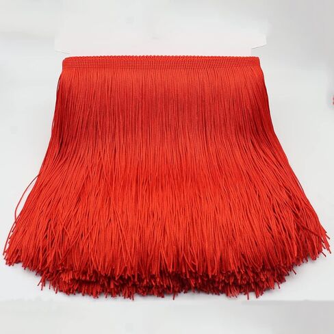 8 Inch Width Blue Fringe Trim 10 Yards Long Tassel Sewing Trim for DIY Craft Clothing and Dress Decoration (Blue) in Kuwait