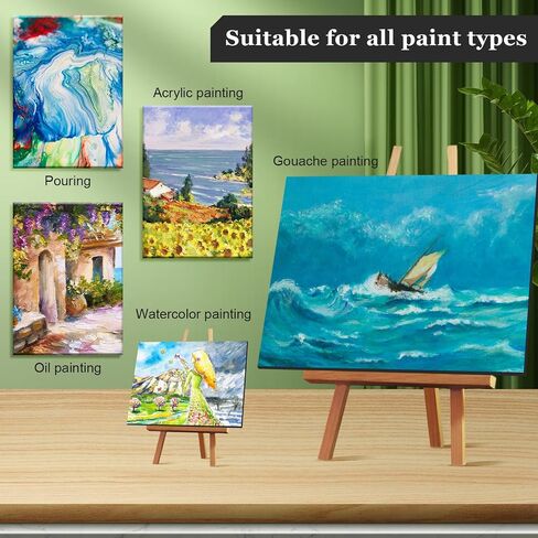 Ctosree 2 Pack Stretched Canvas for Painting, Large Black Cotton Art Large Triple Primed Profile Blank Canvases for Watercolor Acrylics Oil Painting(24 x 36 Inch) in Saudi Arabia