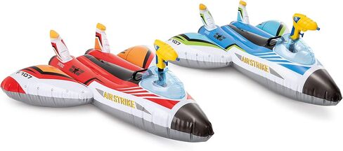 Intex Water Gun Plane Ride-On, 46in x 46in, for Ages 3+, 1 Float, Color May Vary in Kuwait