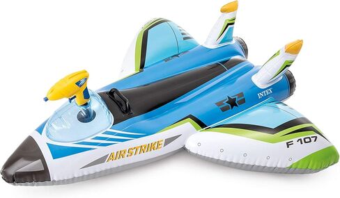 Intex Water Gun Plane Ride-On, 46in x 46in, for Ages 3+, 1 Float, Color May Vary in Kuwait