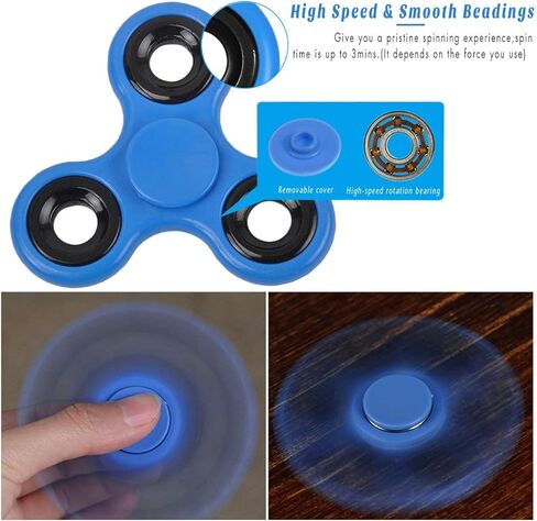 FIGROL فيدجيت سبينر 5 حزمة، لعبة اليد الململة التوحد فيدجيتس اليد الدوارة الاصبع لعبة ثلاثي الدوار ADHD القلق اللعب الإجهاد المخفض تدور للبالغين والأطفال in Kuwait