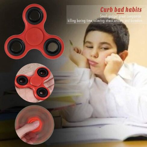 FIGROL فيدجيت سبينر 5 حزمة، لعبة اليد الململة التوحد فيدجيتس اليد الدوارة الاصبع لعبة ثلاثي الدوار ADHD القلق اللعب الإجهاد المخفض تدور للبالغين والأطفال in Kuwait