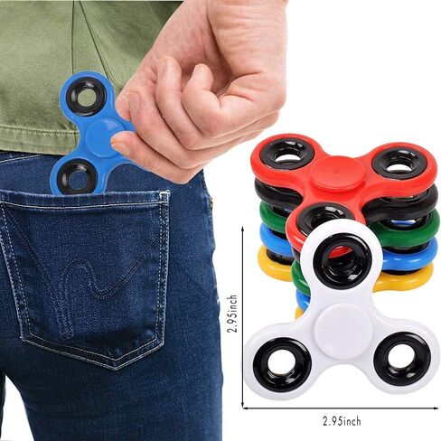 FIGROL فيدجيت سبينر 5 حزمة، لعبة اليد الململة التوحد فيدجيتس اليد الدوارة الاصبع لعبة ثلاثي الدوار ADHD القلق اللعب الإجهاد المخفض تدور للبالغين والأطفال in Kuwait