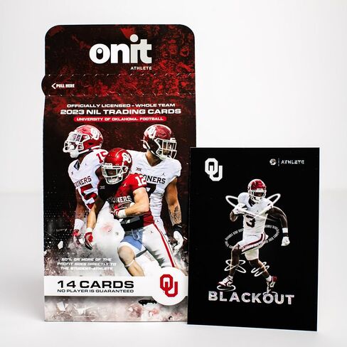 بطاقات تداول Oklahomaooners Football Nil - حزمة 14 بطاقة - مرخصة رسميًا من الرابطة الوطنية لرياضة الجامعات لعام 2023 - الفريق بأكمله - توقيعات بطاقات سلسلة التوقيع - بطاقات التعتيم - بطاقات سلسلة الأيقونة in Kuwait