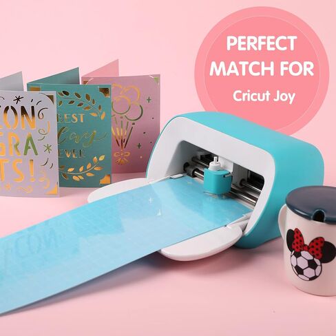 حصيرة قطع ذات قبضة قوية من HTVRONT من أجل Cricut Joy - 3 عبوات 4.5X12 حصير اللحف القوي لحزمة Cricut Joy، ملحقات بديلة لحصائر القطع اللاصقة الأرجوانية من أجل Cricut in Saudi Arabia