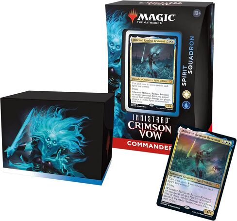 Magic: The Gathering Innistrad: Crimson Vow Commander Deck – Spirit Squadron (White-Blue) | Minimal Packaging Version in Saudi Arabia