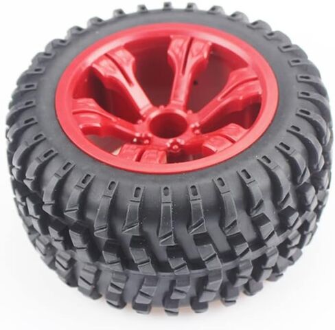 KingVal استبدال 4 قطع/مجموعة من أجزاء عجلة السيارة الموسعة RC متوافقة مع Wltoys 12428/124018/124019/12428-A/12428-B/12428-C/12427/104001 RC Car (أحمر) in Kuwait