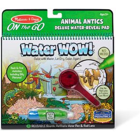 Melissa & Doug On the Go Water Wow! Reusable Water-Reveal Deluxe Activity Pad – Animal Antics in Kuwait