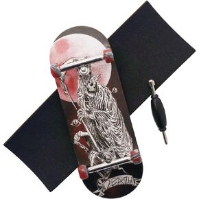 Pro Fingerboard 34mm Wooden Board Professional Finger Skateboard Trucks CNC Swirl Wheels (Dragon) in Saudi Arabia