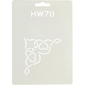 Quilting Creations Heart to Heart Corner Quilt Stencil, 3" in Kuwait