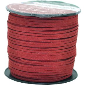 Mandala Crafts Faux Suede Cords Black Leather Cords for Jewelry Making - 5mm Leather Laces Leather Strips Flat Vegan Leather Strings for Dream Catchers Supplies in Kuwait