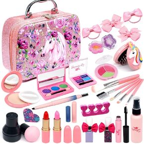 Kids Makeup Kit for Girl - Kids Makeup Kit Toys for Girls Real Makeup for Kids Girls,Kids Make up Toys for Girls, Non Toxic Girls Makeup Kit 3-12 Year Old Little Girls Make Up Gift in Saudi Arabia