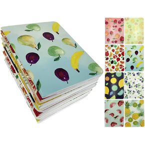 ALIMITOPIA 8pcs Mini Notebook,Portable Pocket Journal Steno Memo Notebook MiniDaily NotePad (Fruit Patterns (8pcs))