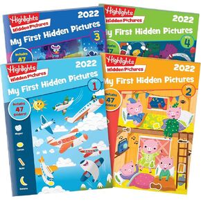 Highlights My First Hidden Pictures 2025 Activity Books for Kids Ages 3-6, 4-Book Set of Travel-Friendly Screen Free Seek and Find Fun with Stickers in Saudi Arabia