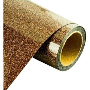 KISSWILL Heat Transfer Vinyl Glitter, 10 Inches by 6 Feet Glitter HTV Vinyl Rolls for T-Shirts (Aqua Blue, 10 Inch x 6 Feet)