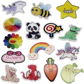 15 قطعة من دبابيس الاكريليك اللطيفة لشنط الظهر، دبابيس بروش كرتونية للقبعات والملابس، دبوس جمالي للبنات والجاكيتات والهوديز، هدية من الاكريليك، بدون احجار كريمة, أكريليك, بدون أحجار كريمة in Kuwait