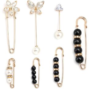 iminoo 7 Pcs Fashion Brooch Pins Sweater Shawl Pins for Women Girls Clothing Dresses Decoration Accessories