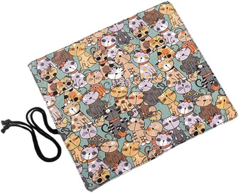 كابيلوك حامل فرش الطلاء القابل للطي 20 فتحة جيب الفنان القماش لفة حقيبة حقيبة فرش ماكياج حقيبة منظم حماية قابل للطي (النمط 2) in Kuwait