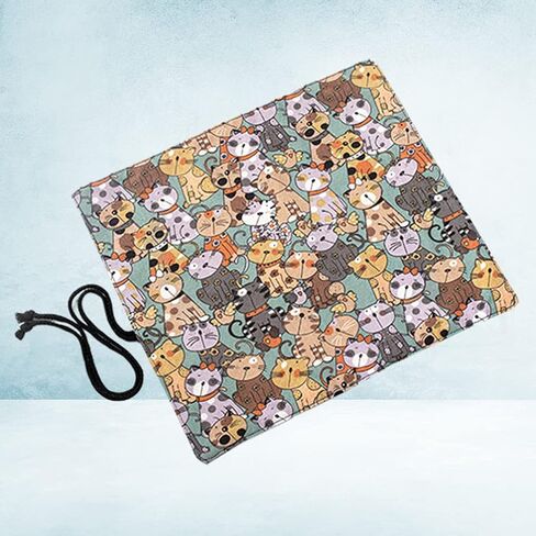 كابيلوك حامل فرش الطلاء القابل للطي 20 فتحة جيب الفنان القماش لفة حقيبة حقيبة فرش ماكياج حقيبة منظم حماية قابل للطي (النمط 2) in Kuwait