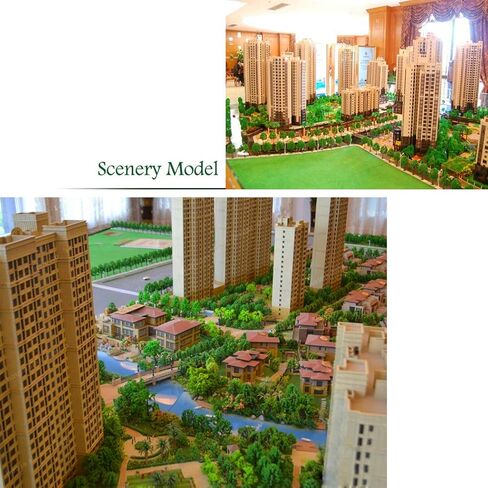 23Pcs Model Trees Scenery Model Plastic Artificial Layout Rainforest Diorama, Building Model Trees, Fake Trees for Projects Model Train Railways Architecture Landscape in Kuwait