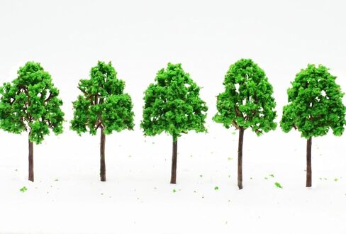 23Pcs Model Trees Scenery Model Plastic Artificial Layout Rainforest Diorama, Building Model Trees, Fake Trees for Projects Model Train Railways Architecture Landscape in Kuwait