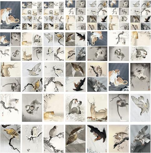 Decoupage Paper Pack (35 Sheets 6"x8") Tigers, Baboons and Other Brilliant Animals FLONZ Vintage Illustration Pictures Cards for Decoupage, Craft and Scrapbooking in Saudi Arabia