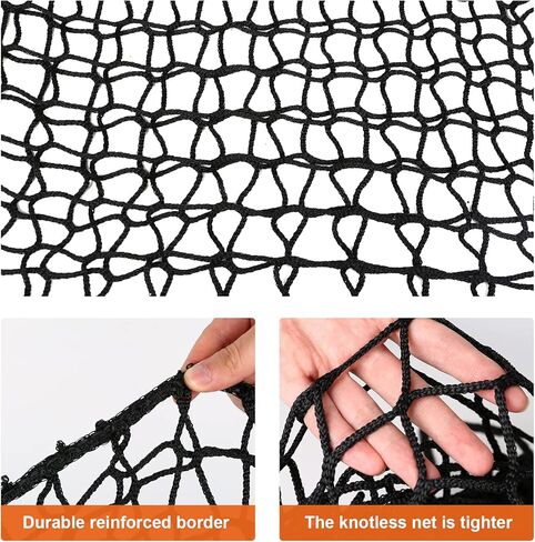 AMZGLORY شبكة شحن التسلق، 3.3FT*9.9FT مزدوجة الطبقات شبكة ملعب شديدة التحمل شبكة تسلق الصخور سلم حبل للتسلق الداخلي والخارجي، صالات الألعاب الرياضية في الغابة، منزل الشجرة، دورات العوائق، أسود in Kuwait