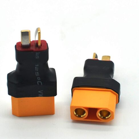 Padarsey No Wires Connector T-Plug Deans Male to XT90 XT-90 Female Conversion Adapter for RC LiPo Battery in Saudi Arabia