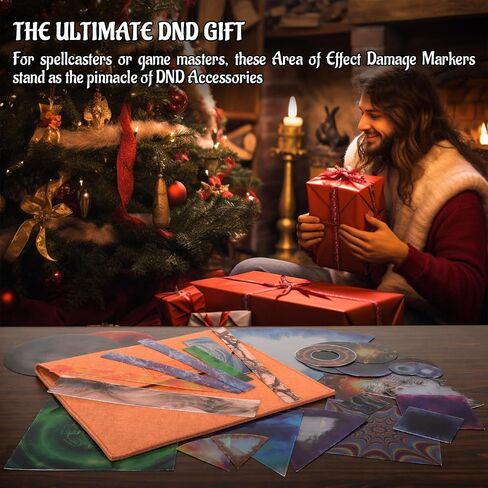 CZYY DND Area of Effect Spell Templates - Set of 28 Markers for AOE Spells Erasable PVC Spell Effects Templates with Reference Perfect Tools, Accessories & Gift for Dungeons and Dragons in Kuwait