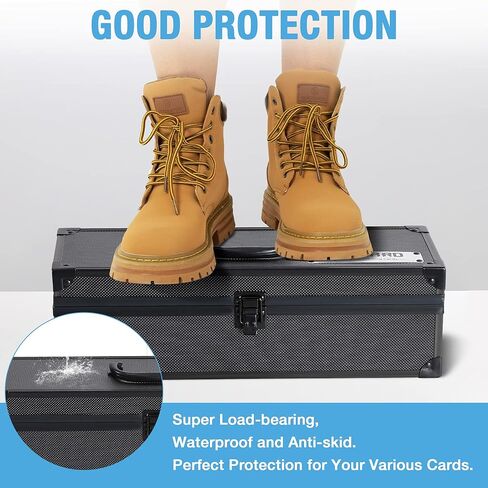 صندوق تخزين علوي من تي سي جارد لـ 3 انش × 4 انش 35 نقطة تحميل علوي، مقاوم للماء، مضاد للانزلاق، صندوق تخزين البطاقات، يناسب بطاقات التداول والبطاقات الرياضية (يحمل اكثر من 230 محمل علوي) in Kuwait