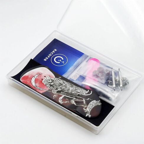 RACOFSB Pro Fingerboard 34mm لوح خشبي لوح تزلج احترافي بعجلات CNC دوامة (ديناصور) in Kuwait