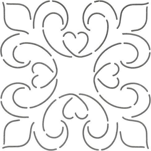 Quilting Creations Elegance Block Quilt Stencil, 6" in Saudi Arabia