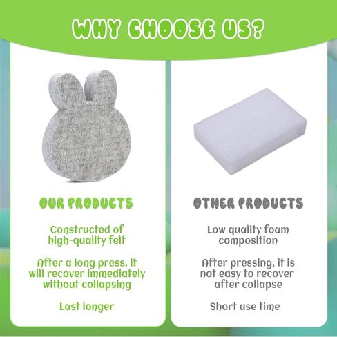 وسادة التلبيد بالإبرة، حصيرة التلبيد بالإبرة، حصيرة التلبيد الصوفية مع 21 قطعة من إبر التلبيد، دبوس مستقيم، واقيات أصابع جلدية للتلبيد بالإبرة، مشاريع التلبيد (شكل أرنب) in Kuwait