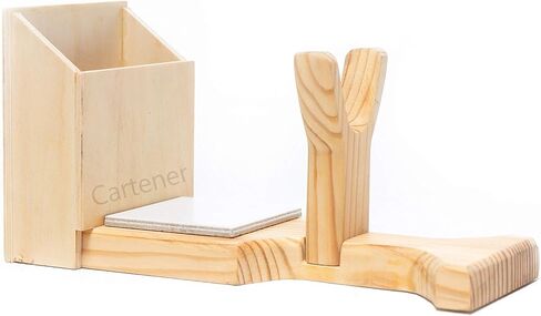 Stand for Hot Glue Gun with Glue Stick Holder & Hot Glue Stand | Hot Glue Gun Stand Wood | Mini Glue Gun Stand | Hot Glue Gun Accessories | Hot Glue Gun Holder in Kuwait