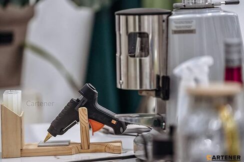 Stand for Hot Glue Gun with Glue Stick Holder & Hot Glue Stand | Hot Glue Gun Stand Wood | Mini Glue Gun Stand | Hot Glue Gun Accessories | Hot Glue Gun Holder in Kuwait