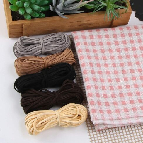 SANNIX 55 Yards 2.6mm Suede Cord Faux Leather Cord String Rope Thread for Bracelet Necklace Beading Jewelry DIY Crafts (5 Colors) in Kuwait
