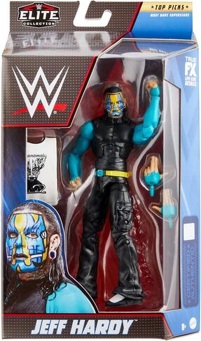 WWE Jeff Hardy Top Picks Elite Collection Action Figure with Accessories, 6-inch Posable Collectible Gift for WWE Fans Ages 8 Years Old & Up in Saudi Arabia